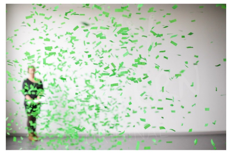 canon a confettis vert