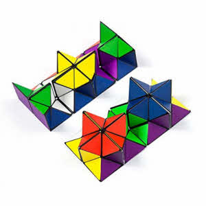 Magic Star Cube,Cube Magique étoile 2 en 1,3D Puzzle Cube,Cube 3D  Infini,Cube de Vitesse,Magic Cube Puzzle,Jouet de Bureau Cube Infini  Magique,Magic